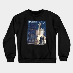 blue origin  launch Crewneck Sweatshirt